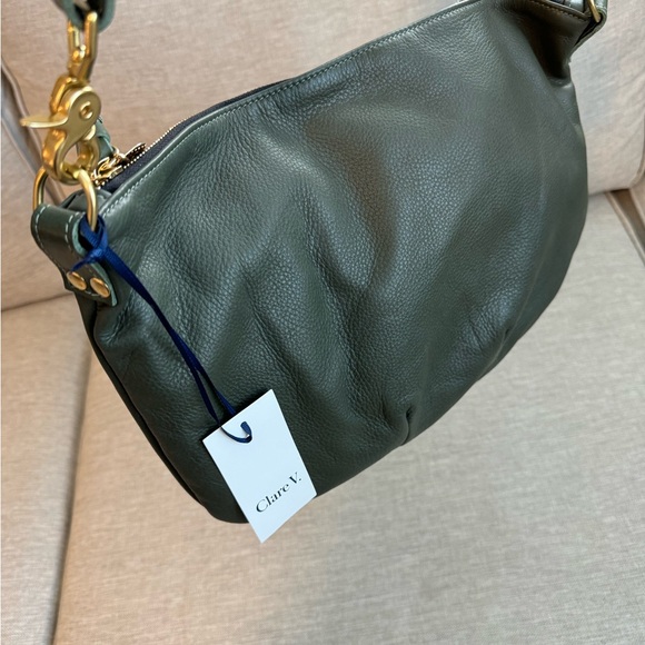 NWT Clare V Moyen Messenger Green - Picture 5 of 16